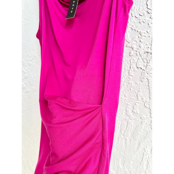 NWT Theory Sleeveless Jayra Cowl Neck Top Fuchsia Pink Women's Size Small - Picture 2 of 4